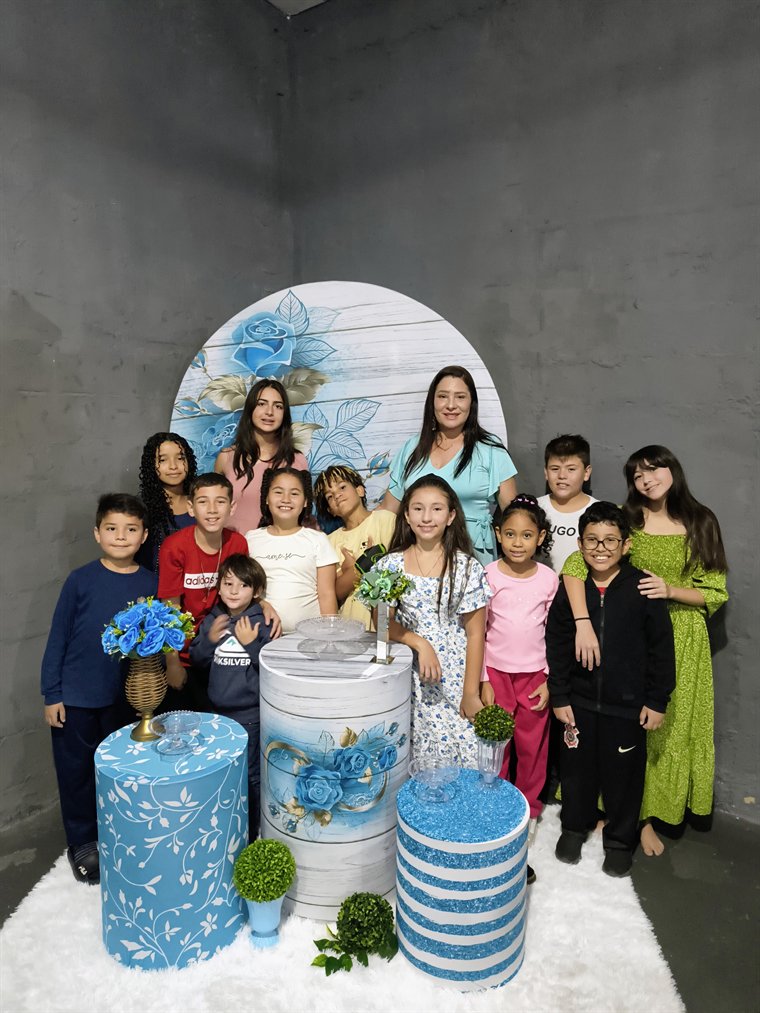 Crianças do ministério kids da igreja